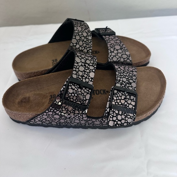 NEW Birkenstock Arizona Metallic Stone Sandals | Size 38 (7/7.5) - Picture 5 of 8